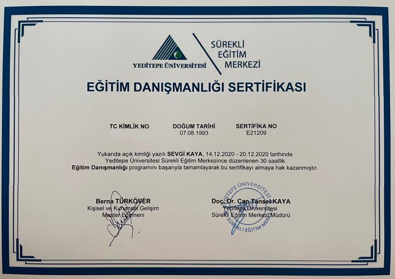 Eğitim Danışmanlığı